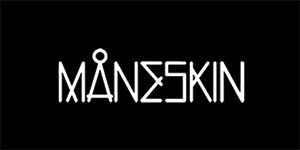 MANESKIN - Logo 2018 - široká chrbtová nášivka s rozmerom 33 x 15 cm
