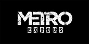 METRO EXODUS - Logo - široká chrbtová nášivka s rozmerom 33 x 15 cm