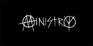 MINISTRY - Logo - široká chrbtová nášivka s rozmerom 33 x 15 cm