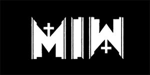 MOTIONLESS IN WHITE - Cemetery Logo - široká chrbtová nášivka s rozmerom 33 x 15 cm