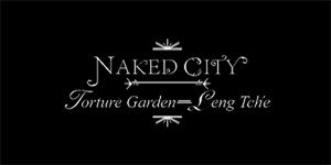 NAKED CITY - Torture Garden - široká chrbtová nášivka s rozmerom 33 x 15 cm