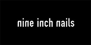 NINE INCH NAILS - Logo - široká chrbtová nášivka s rozmerom 33 x 15 cm