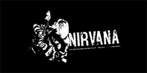NIRVANA - Kurt Cobain - široká chrbtová nášivka s rozmerom 33 x 15 cm