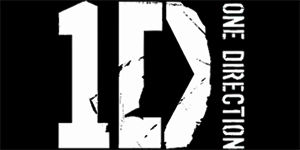 ONE DIRECTION - Logo - široká chrbtová nášivka s rozmerom 33 x 15 cm