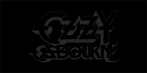 OZZY OSBOURNE - Logo Grey - široká chrbtová nášivka s rozmerom 33 x 15 cm