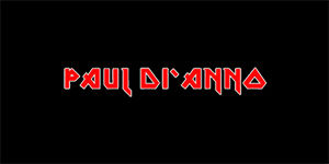 PAUL DI ANNO - Red Logo - široká chrbtová nášivka s rozmerom 33 x 15 cm