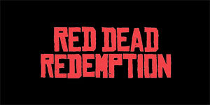 RED DEAD REDEMPTION - Logo - široká chrbtová nášivka s rozmerom 33 x 15 cm