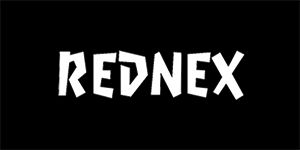 REDNEX - Logo - široká chrbtová nášivka s rozmerom 33 x 15 cm