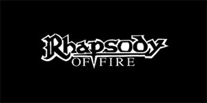 RHAPSODY OF FIRE - Logo - široká chrbtová nášivka s rozmerom 33 x 15 cm