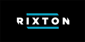 RIXTON - Logo - široká chrbtová nášivka s rozmerom 33 x 15 cm