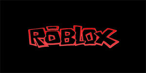 ROBLOX - Logo Red White - široká chrbtová nášivka s rozmerom 33 x 15 cm
