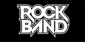 ROCK BAND - Logo - široká chrbtová nášivka s rozmerom 33 x 15 cm