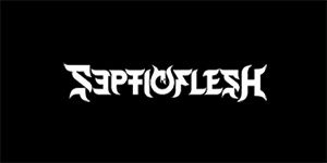 SEPTIC FLESH - Logo - široká chrbtová nášivka s rozmerom 33 x 15 cm