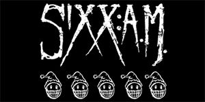 SIXX AM - Logo - široká chrbtová nášivka s rozmerom 33 x 15 cm