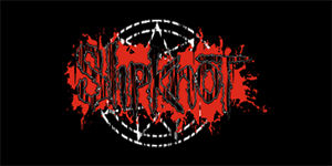 SLIPKNOT - Bloody Enneagram - široká chrbtová nášivka s rozmerom 33 x 15 cm