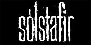 SOLSTAFIR - Logo - široká chrbtová nášivka s rozmerom 33 x 15 cm