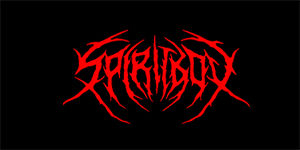 SPIRITBOX - Red Logo - široká chrbtová nášivka s rozmerom 33 x 15 cm