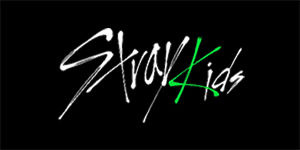 STRAY KIDS - Oddinary Green Logo - široká chrbtová nášivka s rozmerom 33 x 15 cm