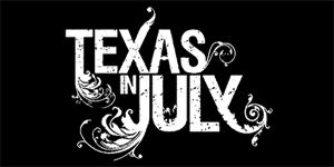 TEXAS IN JULY - Logo - široká chrbtová nášivka s rozmerom 33 x 15 cm