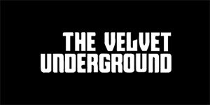 THE VELVET UNDERGROUND - Logo - široká chrbtová nášivka s rozmerom 33 x 15 cm