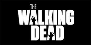 THE WALKING DEAD - Logo - široká chrbtová nášivka s rozmerom 33 x 15 cm