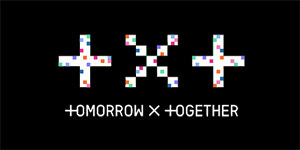 TXT - TOMORROW X TOGETHER - Logo - široká chrbtová nášivka s rozmerom 33 x 15 cm