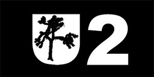 U2 - Logo Tree - široká chrbtová nášivka s rozmerom 33 x 15 cm