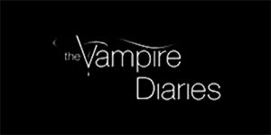 VAMPIRE DIARIES - Logo Motive 2 - široká chrbtová nášivka s rozmerom 33 x 15 cm