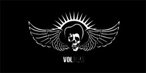 VOLBEAT - Logo - široká chrbtová nášivka s rozmerom 33 x 15 cm