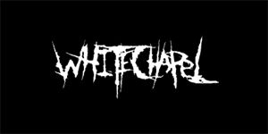 WHITECHAPEL - Logo - široká chrbtová nášivka s rozmerom 33 x 15 cm