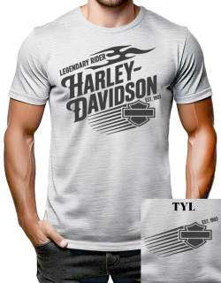 HARLEY DAVIDSON - Legendary Rider Est.1903 - svetlosivé pánske tričko