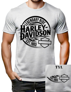 HARLEY DAVIDSON - Legendary RIDE Est.1903 - svetlosivé pánske tričko