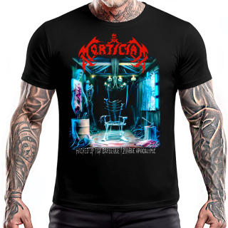 MORTICIAN - Hacked up for Barbecue - Zombie Apocalypse - čierne pánske tričko
