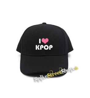 I LOVE K-POP - čierna šiltovka