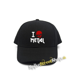 I LOVE METAL - čierna šiltovka