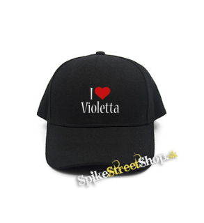 I LOVE VIOLETTA - čierna šiltovka