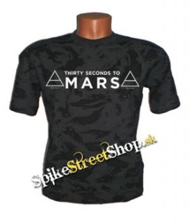 30 SECONDS TO MARS - pánske maskáčové tričko - ruský maskáč