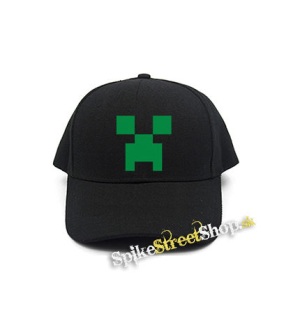 MINECRAFT - Green Creeper - čierna šiltovka