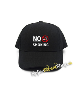 NO SMOKING - Slogan - čierna šiltovka