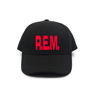 REM - Logo Red - čierna šiltovka