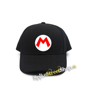 SUPER MARIO - Red Logo Crest - čierna šiltovka