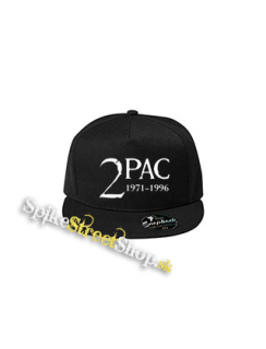 2 PAC - 1971-1996 - čierna šiltovka model "Snapback"
