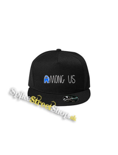 AMONG US - Blue White Logo - čierna šiltovka model "Snapback"