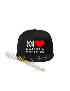 I LOVE MARCUS & MARTINUS - Motive 1 - čierna šiltovka model "Snapback"