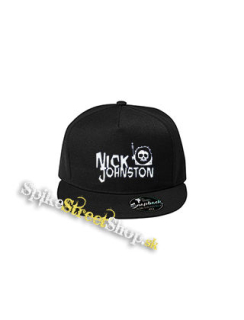 NICK JOHNSTON - Logo - čierna šiltovka model "Snapback"