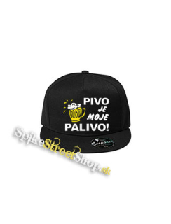 PIVO JE MOJE PALIVO - čierna šiltovka model "Snapback"