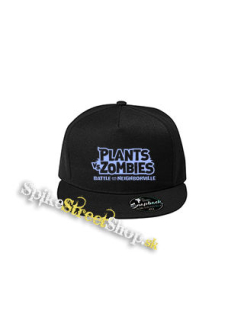 PLANTS VS ZOMBIES - Logo - čierna šiltovka model "Snapback"