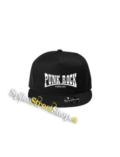 PUNKROCK FOREVER - čierna šiltovka model "Snapback"