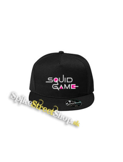 SQUID GAME - Logo Colour Pink - čierna šiltovka model "Snapback"