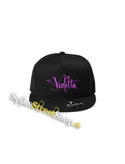 VIOLETTA - Logo - čierna šiltovka model "Snapback"
